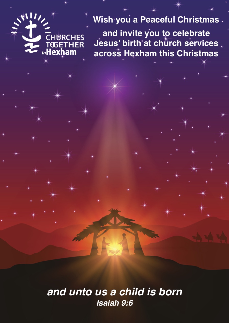 Christmas Leaflet 2018 Front Hexham Churches Together Christmas Leaflet 2018 Front Hexham Churches Together